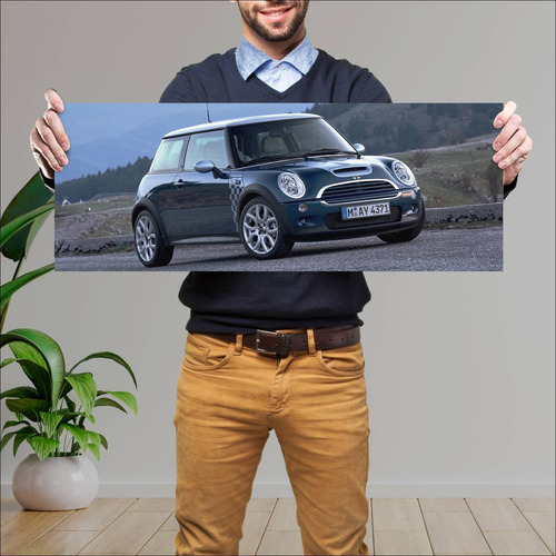 Cuadro 30x80cm Auto 2005 Mini Cooper S Checkmate 14