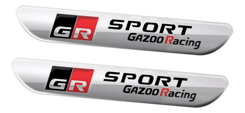 Kit Adesivo Emblema Lateral Toyota Gr Gazoo Sport Resinado