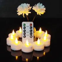 Comprar Velas De Té Led Sin Llama Con Control Remoto, Velas Led De T