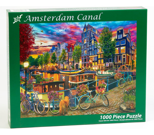 Vermont Christmas Company Amsterdam Canal Jigsaw Puzzle De 1