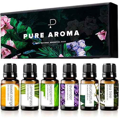 Kit De Aceites 100% Puros De Grado Terapeutico 6 Aromas