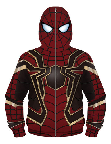 2023 Chamarra Rpg De Spiderman Enmascarada Para Niños