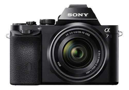  Sony Alpha 7 28-70mm OSS Kit ILCE-7K sin espejo color  negro