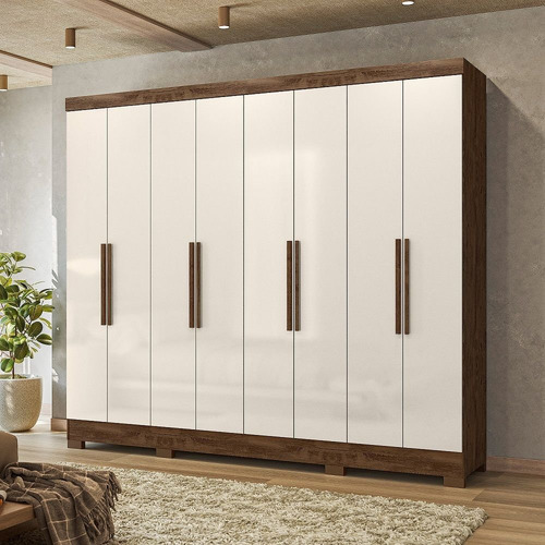 Guarda-roupa Casal 8 Portas 4 Gavetas E Pés Diplomata