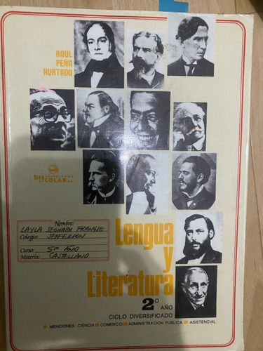 Libro Lenguaje Y Literatura 5to Año Raul Peña Hurtado