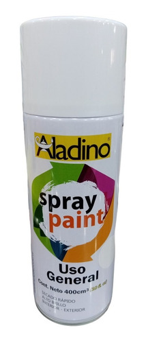 Spray Pintura En Aerosol De 400ml Color Blanco Aladino  M/d