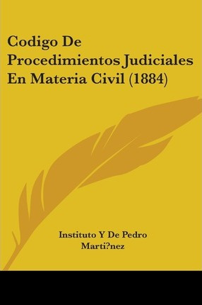 Libro Codigo De Procedimientos Judiciales En Materia Civi...
