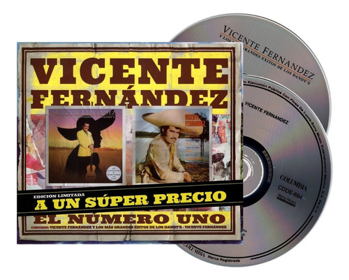 Vicente Fernandez & Los Mas Grandes Exitos Dandys 2 Cd 