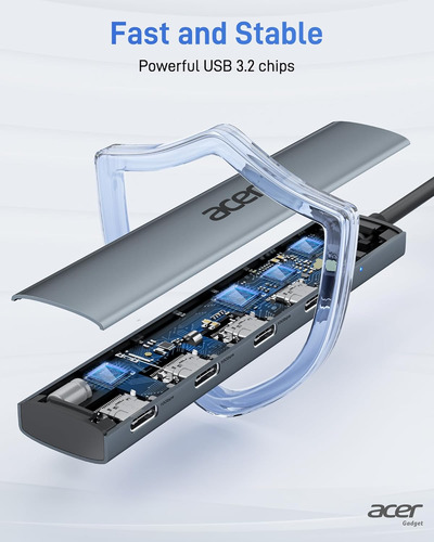 Acer Usb C Hub, 10gbps Type C Splitter With 4 Usbc 3.2 Po...
