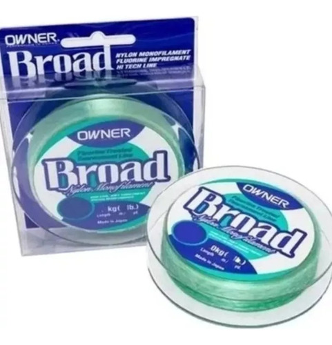 Linha Monofilamento Broad Owner Nylon 300m 0,26mm Verde