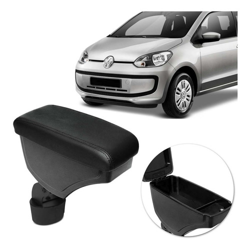 Apoio De Braço Volkswagen Up 14/18 Preto Costura Preta