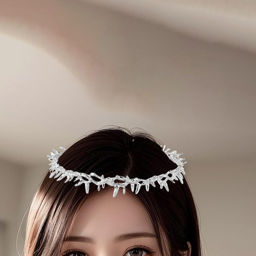 Punk Thorn Crown Headpiece Thorn Headband Hairband Headwear