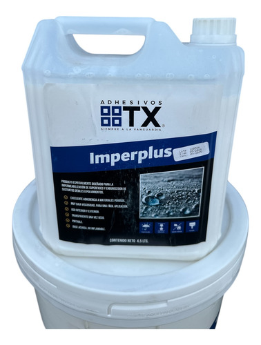 Impermeabilizante Superficial Imperplus Bidon 4,5l Grupo Tx Transparente Brillante