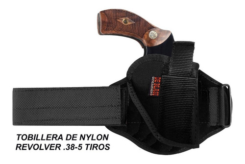 Imagen 1 de 8 de Funda Tobillera Pist. Rev. Nylon/ Cuero- De Blasi Gunleather