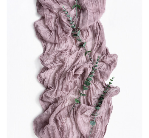 Camino De Mesa De Gasa Para Bodas, Gasa Transparente, Decora