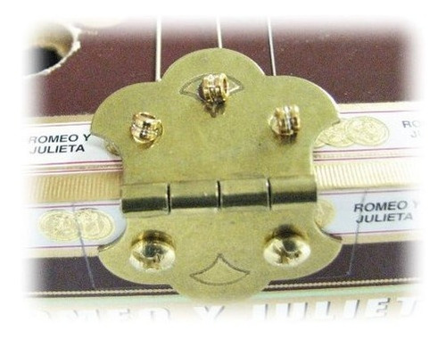Imagen 2 de 2 de Caja De Puros Guitarra Laton Bisagra Cordal Para 3string Cb