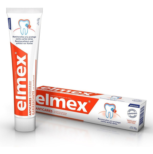 Pasta Dental Elmex Anticaries En Crema 90 g Tecnologia Suiza