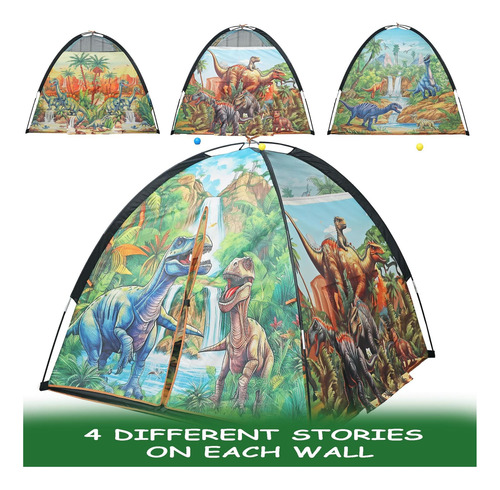 Dineshlessfunn Dinosaur Kids Play Tent | Incluye Luces De Y