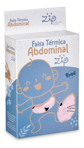 Cinta Térmica Cólica Bebe Com Bolsa Semente Erva Anti Gases Cor Azul