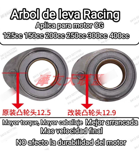 Kit Racing Cg Leva Racing, Cucharas Racing Roling Martillera