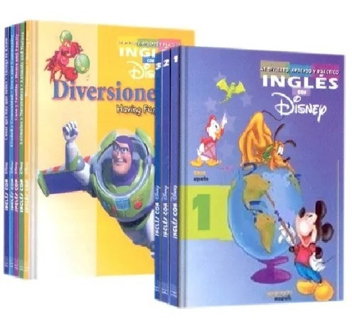 Me Divierto Aprendo Y Práctico Inglés Con Disney 8 Vols 2cd