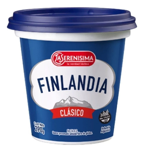 Queso Finlandia Clásico Libre De Gluten Sin Tacc Untar 290g