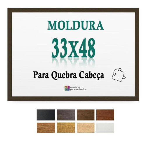 Moldura Tabaco 33x48 Para Quebra Cabeça Grow 500 Pçs + Petg