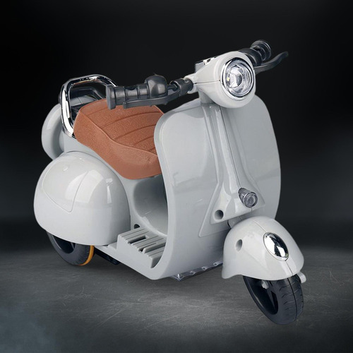 Motocicleta Giratoria Acrobática Con Música Y Luz, Gris