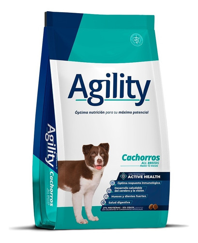Alimento Agility Agility para cachorros para perro cachorro todos los tamaños sabor mix en bolsa de 15 kg