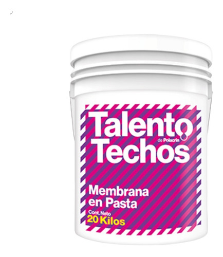 Polacrin Talento Techos Membrana En Pasta Colores X 4kg