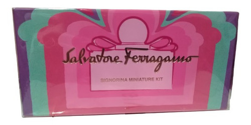 Perfume Salvatore Ferragamo Mujer Kit 4 Perfumes Miniatura 