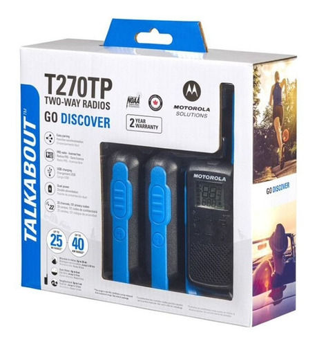 Imagen 2 de 7 de 12x Walkie Talkie Handy Motorola T270tp Trio Ivox/vox 40km