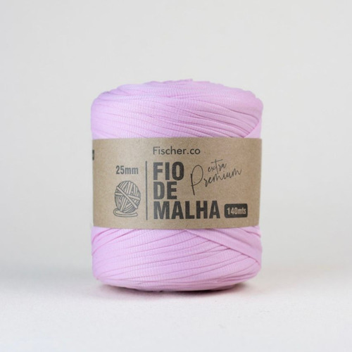 Fio De Malha Premium Para Crochê 140 Metros Todas As Cores Cor Rosa