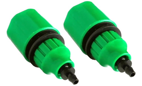 2 Conector Engate Rápido Mangueira Micro 1/4 E 3/8 Irrigação