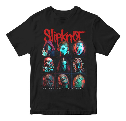 Camiseta Slipknot Oficina Rock Banda De Rock Masculina