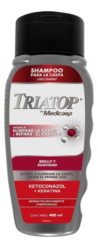  Triatop Clinical Elimina La Caspa Brillo Y Suavidad 400ml