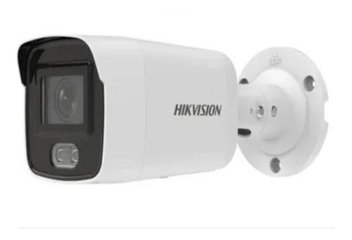 Câmera Bullet Colorvu Ip Hikvision 4megas Com Áudio Wdr130db