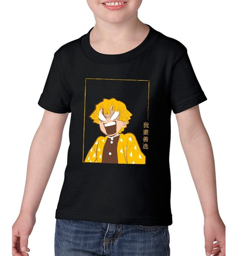 Imagen 2 de 4 de Polera Estampada Con Diseño Demon Slayer Zenitsu Agatsuma 2