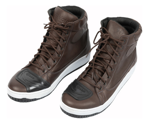 Zapatilla Moto Urbana W5 City Rider Marron 79moto