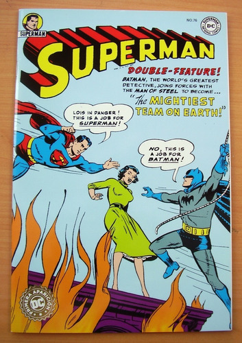 Imagen 1 de 6 de Envio Gratis Superman Batman Juntos Primera Aparicion Comic En Espanol Dc Jerry Siegel Bob Kane