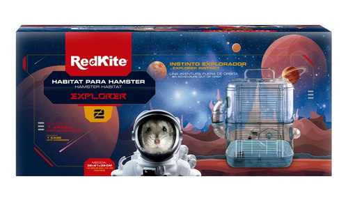 Redkite Hábitat Hámster Explorer 2 Niveles 32 X 21 X 39 Cms