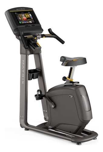 Bicicleta Vertical Matrix U30 Xer Con Consola Hd Residencial Color Gris oscuro