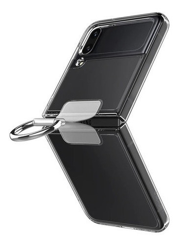 Funda Para Samsung Z Flip 4 Spigen Thin Fit Ring Transparente