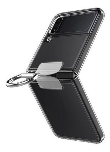 Imagen 1 de 9 de Funda Para Samsung Z Flip 4 Spigen Thin Fit Ring Transparente