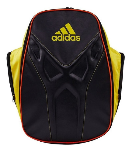 Mochila Padel adidas Porta Paletas Paletero Paddle Deportivo Color Negro/Amarillo Diseño de la tela Lisa