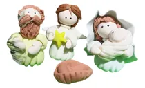 Comprar Pesebre Artesanal 5 Figuras Porcelana Fría Pequeño