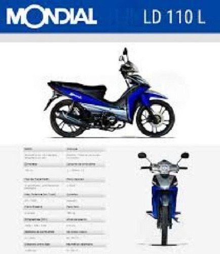 Imagen 9 de 25 de Patentada $346.000 O 12de$48.000 Mondial Ld 110 Full Credito