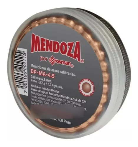 comprar Munición Calibrada De Acero Cal 4.5 Estuche 400 Pcs Mendoza