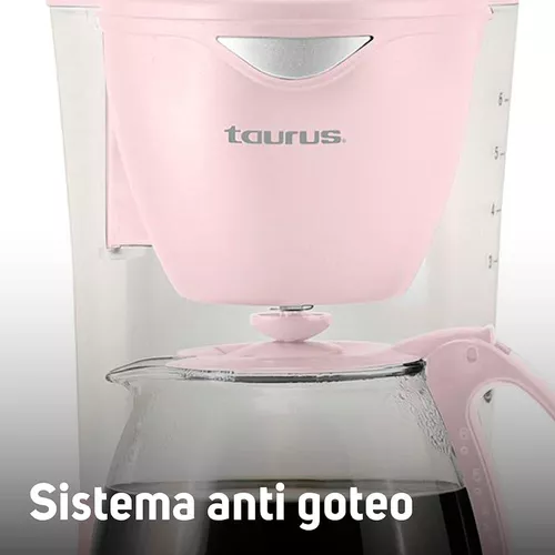 Cafetera Taurus Coffeemax 6 Ribbon semi automática rosa de goteo