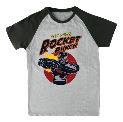 Remera Ranglan Gris - Mazinger Z - Anime - Serie - Tv